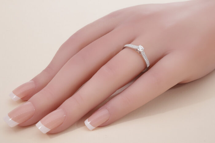 Kullast sõrmus teemantidega 0,34 ct. Kood: 58ar,30ae - Image 2
