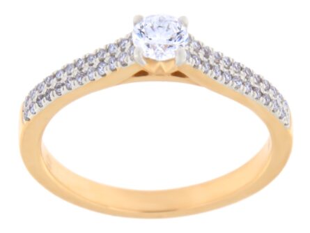 Gold ring with diamonds 0,35 ct. Code: 31ae
