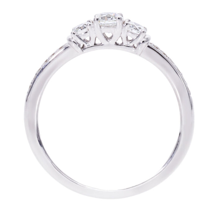 Kullast sõrmus teemantidega 0,42 ct. Kood: 35ar - Image 3