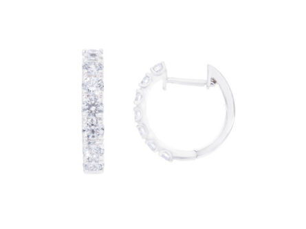 Kullast kõrvarõngad teemantidega 0,99 ct. Kood: 10ay, 38ap