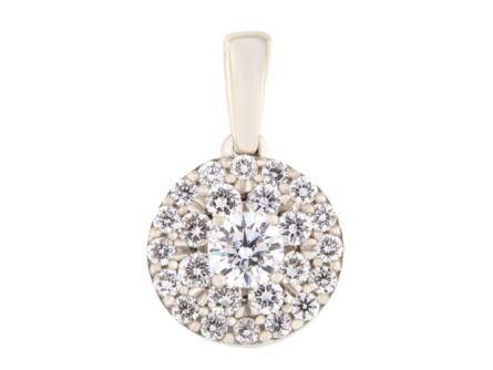 Gold pendant with 0,33 ct diamonds. Code: 39he