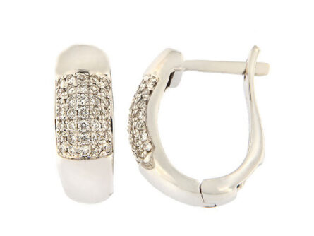 Gold earrings with diamonds 0,24 ct. Code: 41ag 