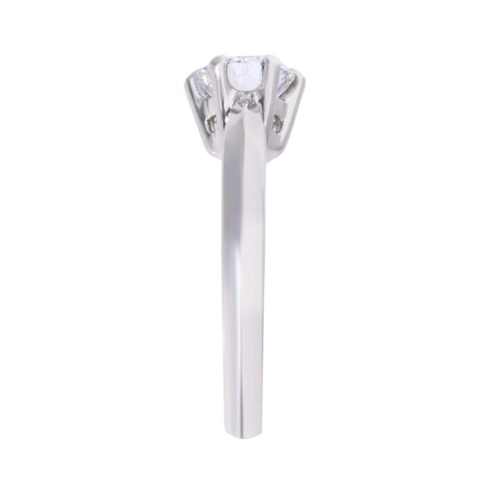 Kullast sõrmus laboris kasvatatud teemantiga 1,03 ct. Kood: LAB+RX3195-W-1,0 - Image 4