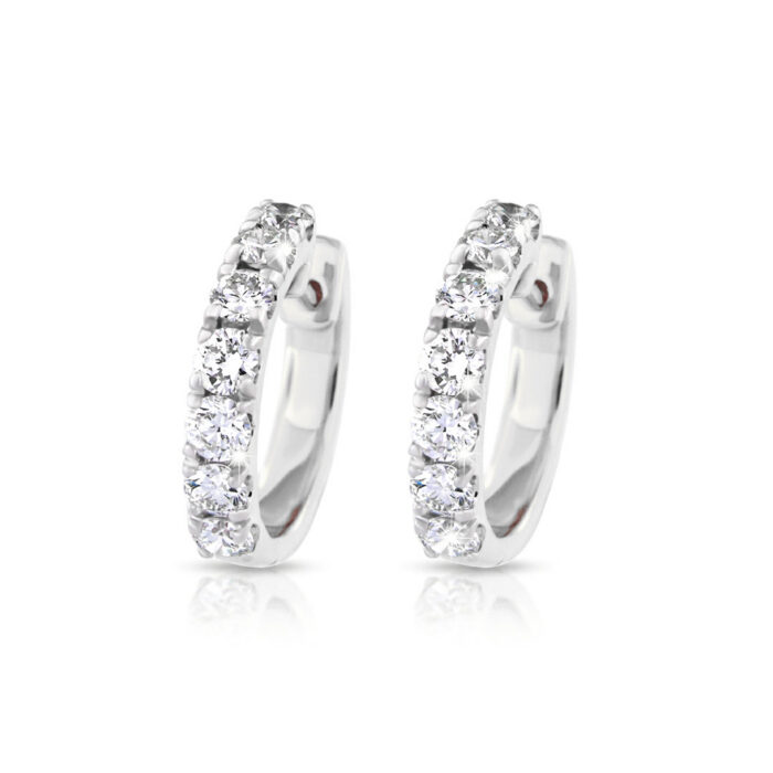 Kullast kõrvarõngad teemantidega 1,00 ct. Kood: 44una, 10ay, 38ap