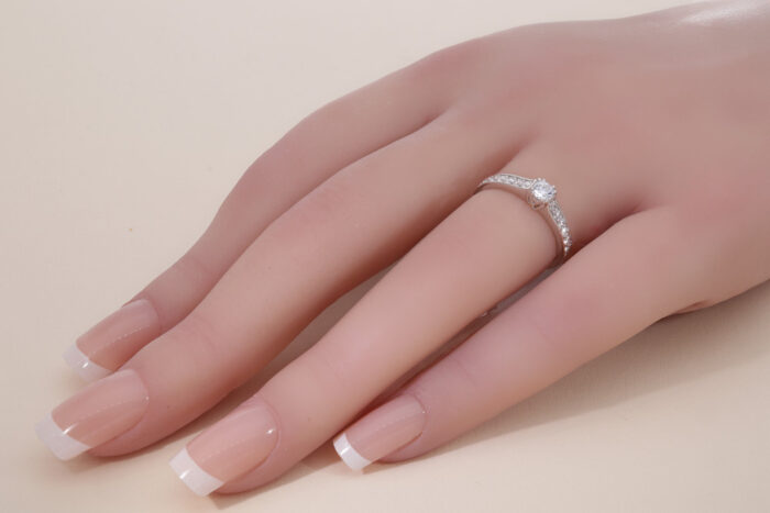 Kullast sõrmus teemantidega 0,45 ct. Kood: 26ar,46ae - Image 2