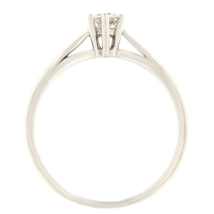 Kullast sõrmus teemantiga 0,21 ct. Kood: 2ar - Image 2