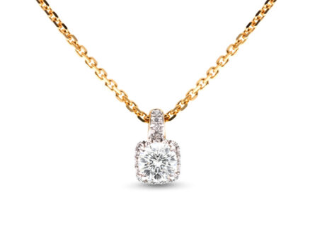 Kullast ripats teemantidega 0,60 ct. Kood: 49af