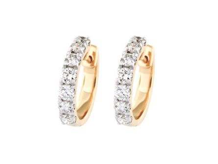 Kullast kõrvarõngad teemantidega 0,98 ct. Kood: 9ay, 26am