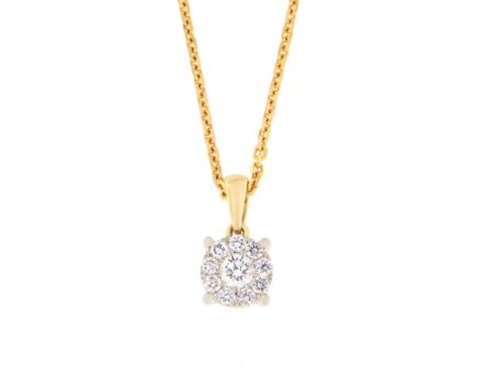 Kullast ripats teemantidega 0,31 ct. Kood: 240hkc