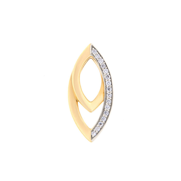 Kullast ripats teemantidega 0,08 ct. Kood: 54ag