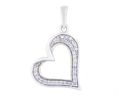 Kullast ripats teemantidega 0,12 ct. Kood: 54an