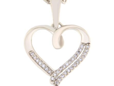 Kullast ripats teemantidega 0,08 ct. Kood: 195hkc