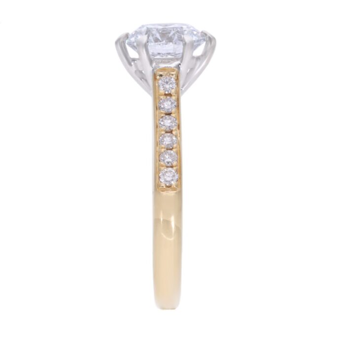 Teemantiga kihlasõrmus kullast 1,19 ct. Kood: RX6814 - Image 4
