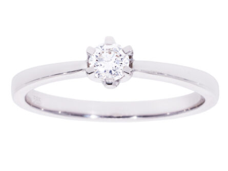 Kullast sõrmus teemantiga 0,20 ct. Kood: 60ar