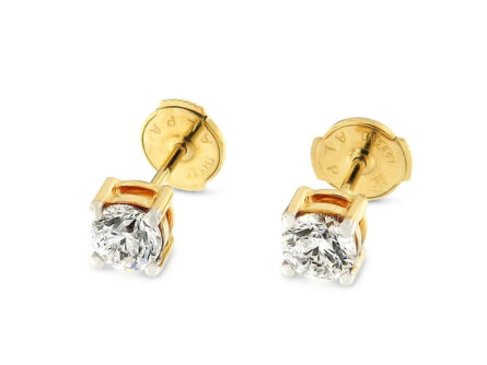 Kullast kõrvarõngad teemantidega 1,00 ct. Kood: 60ay, 196AE