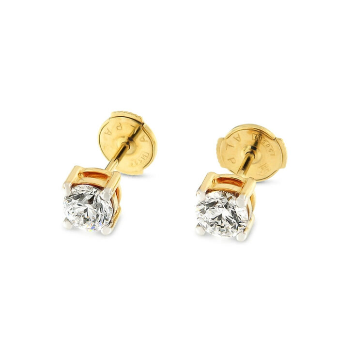 Kullast kõrvarõngad teemantidega 1,00 ct. Kood: 60ay, 196AE