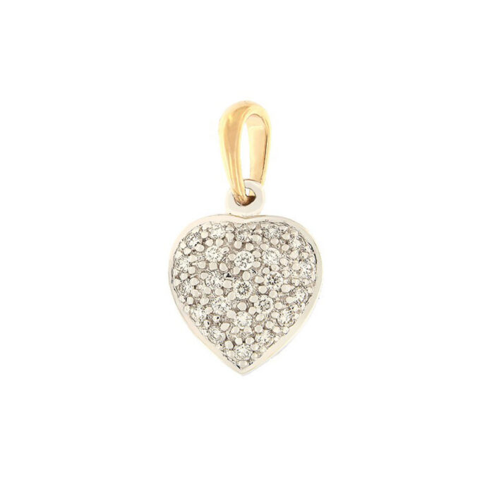 Kullast ripats teemantidega 0,18 ct. Kood: 62ak