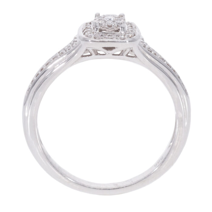 Kullast sõrmus teemantidega 0,18 ct. Kood: 63ae - Image 2