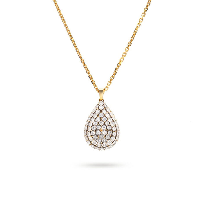 Kullast ripats teemantidega 0,46 ct. Kood: 63an