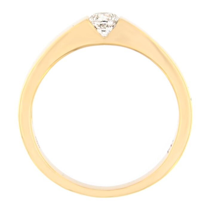 Kullast sõrmus teemantidega 0,21 ct. Kood: 17ar,63at - Image 2