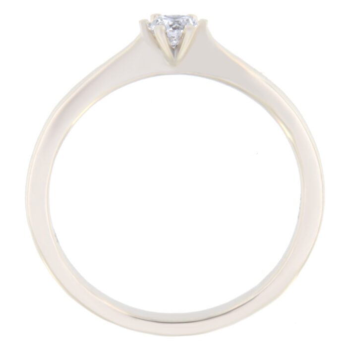 Kullast sõrmus teemantiga 0,15 ct. Kood: 65ar - Image 2