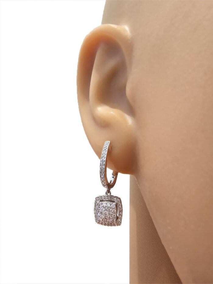 Kullast kõrvarõngad teemantidega 0,50 ct. Kood: 29hf - Image 3