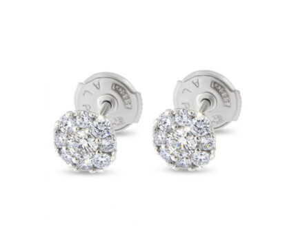 Kullast kõrvarõngad teemantidega 0,49 ct. Kood: 6una, 57ay, 92ap