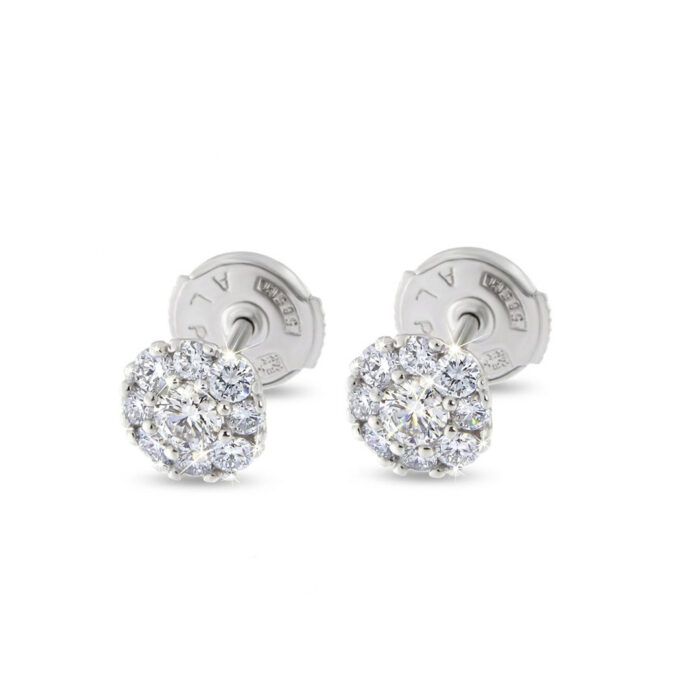 Kullast kõrvarõngad teemantidega 0,49 ct. Kood: 6una, 57ay, 92ap