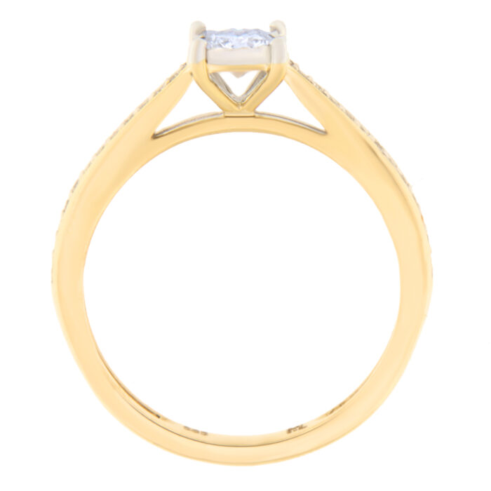 Kullast sõrmus teemantidega 0,33 ct. Kood: 67hkb - Image 2