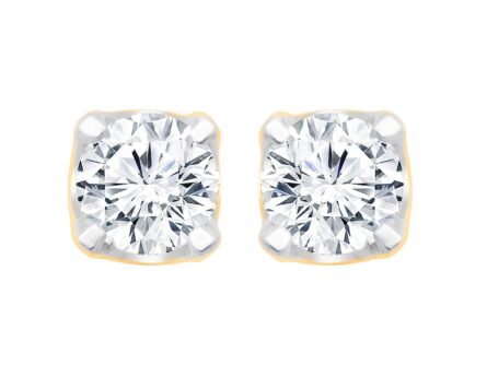 Kullast kõrvarõngad teemantidega 0,32 ct. Kood: 73ay