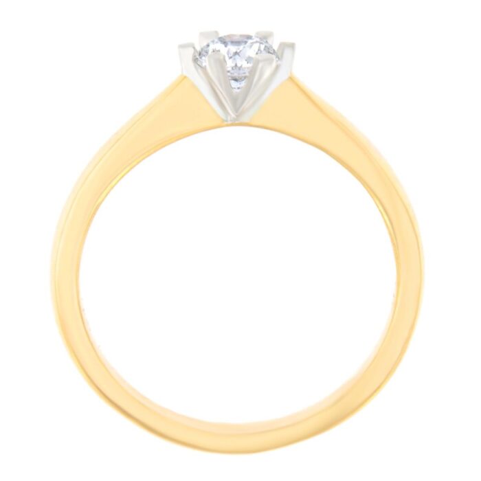 Kullast sõrmus teemantiga 0,43 ct. Kood: 66ap,76am - Image 3