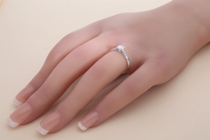 Kullast sõrmus teemantiga 0,41 ct. Kood: 154ay, 76ap - Image 2