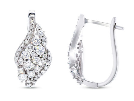 Kullast kõrvarõngad teemantidega 1,00 ct. Kood: 78hkc, 112hka