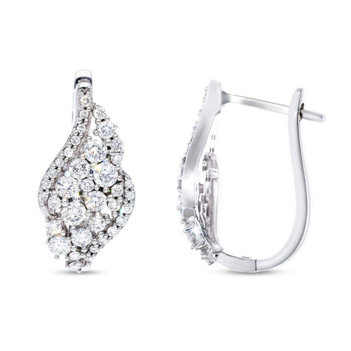 Kullast kõrvarõngad teemantidega 1,00 ct. Kood: 78hkc, 112hka