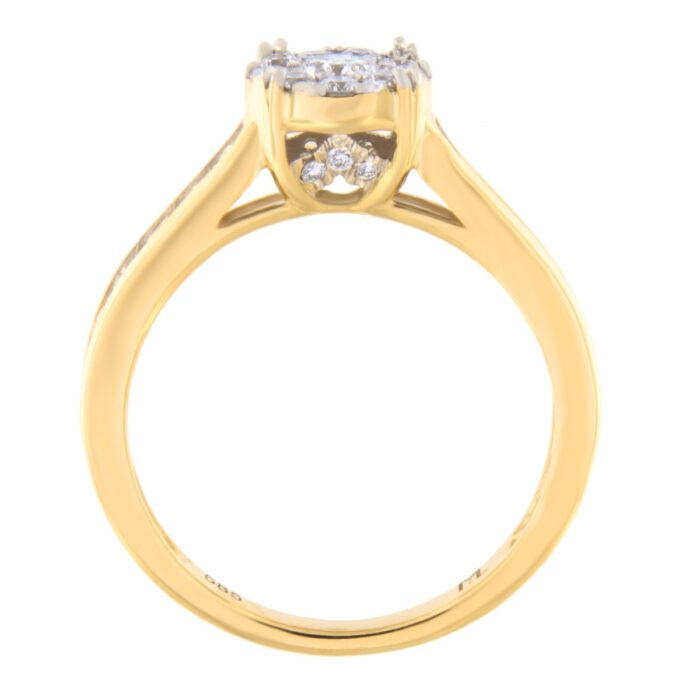 Kullast sõrmus teemantiga 0,75 ct. Kood: 54hkb,17hc - Image 3