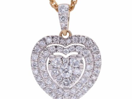 Gold pendant with diamonds 0,50 ct. Code: 79hm