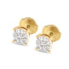 Kullast kõrvarõngad teemantidega 0,19 ct. Kood: 79una