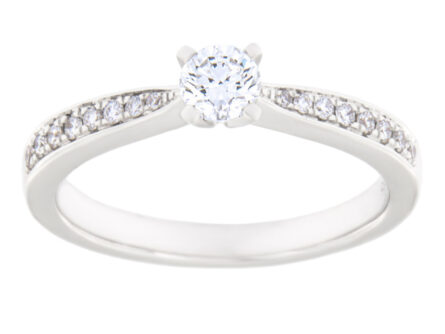 Kullast sõrmus teemantidega 0,34 ct. Kood: 82ar,89ae