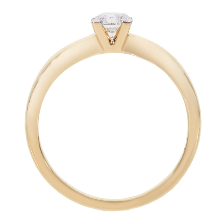 Kullast sõrmus teemantiga 0,40 ct. Kood: 85ar - Image 3