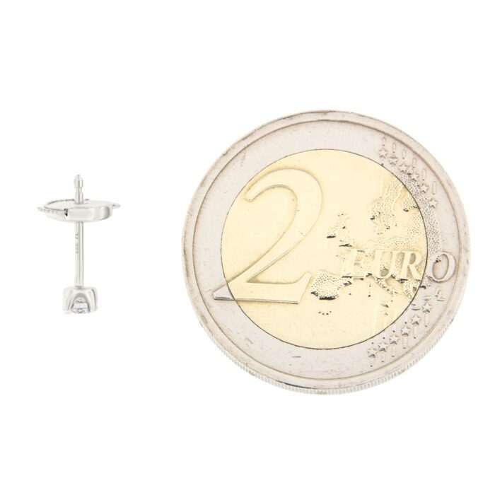 Kullast kõrvarõngad teemantidega 0,16 ct. Kood: 72ay, 8am - Image 2