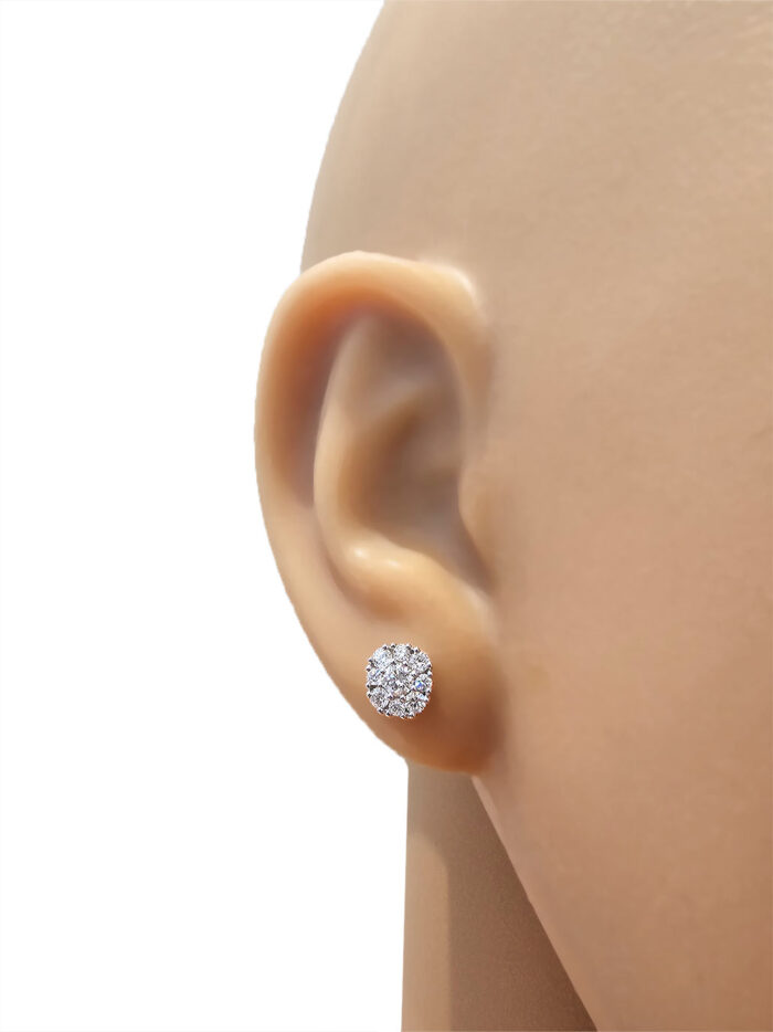 Kullast kõrvarõngad teemantidega 0,50 ct. Kood: 57ay, 92ap - Image 2