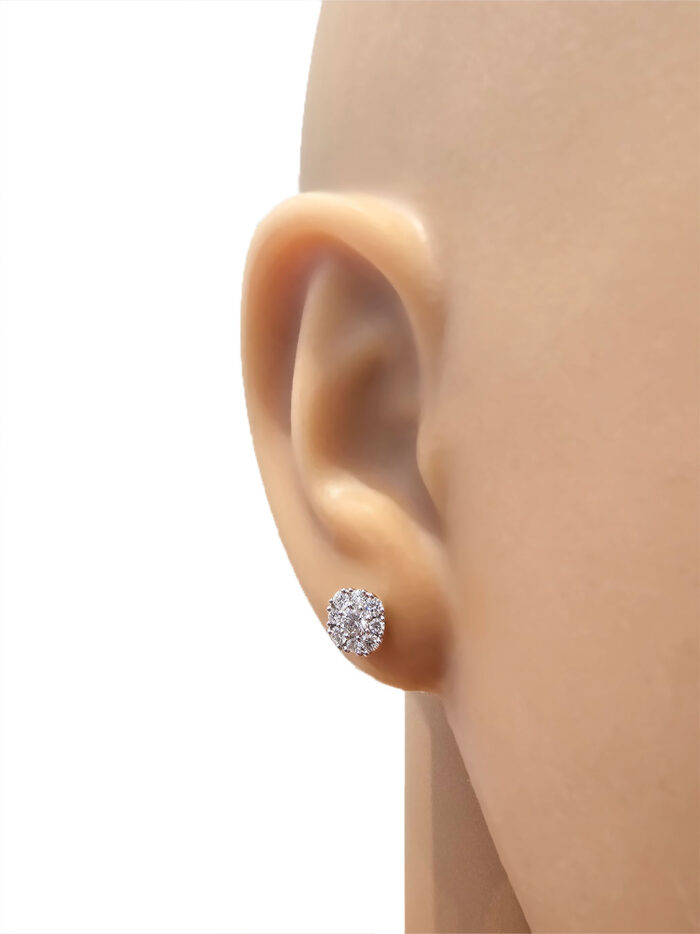 Kullast kõrvarõngad teemantidega 0,50 ct. Kood: 57ay, 92ap - Image 3