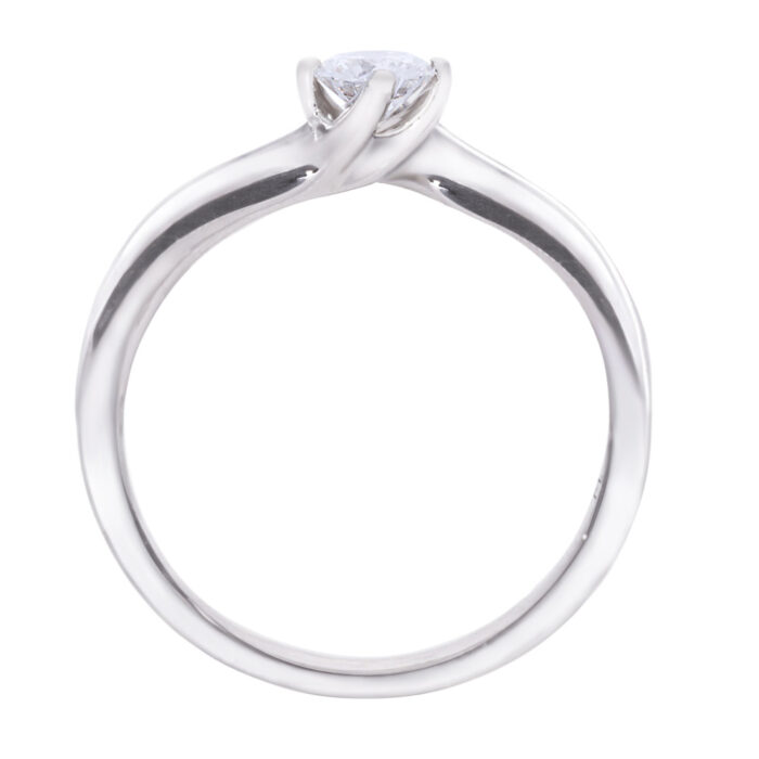 Kullast sõrmus teemantiga 0,27 ct. Kood: 95ar - Image 4