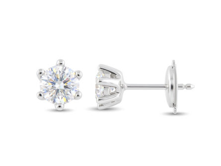 Kullast kõrvarõngad teemantidega 1,00 ct. Kood: 95una