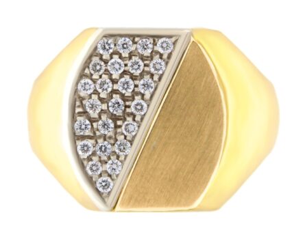 Gold block with diamonds Code: 963b