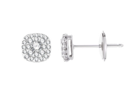 Kullast kõrvarõngad teemantidega 0,37 ct. Kood: 96ay