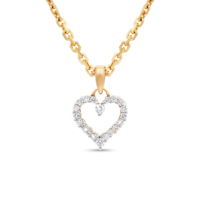 Kullast ripats teemantidega 0,25 ct. Kood: 99una