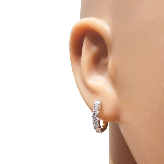 Kullast kõrvarõngad teemantidega 0,98 ct. Kood: 9ay, 26am - Image 2