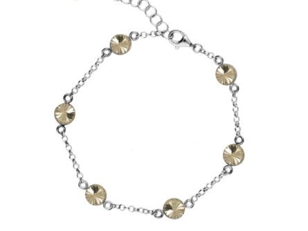 Hõbedast käekett Swarovski® kristallidega Kood: BROLO1122SS29GS