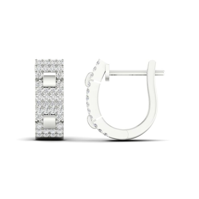 Kullast kõrvarõngad teemantidega 0,25 ct. Kood: 63hka